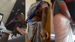 Desi Bachelor Hostel Maid Aunty Watches Shaking My Dick Hard